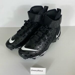 Nike Men’s Black and White High-Top Athletic Cleats